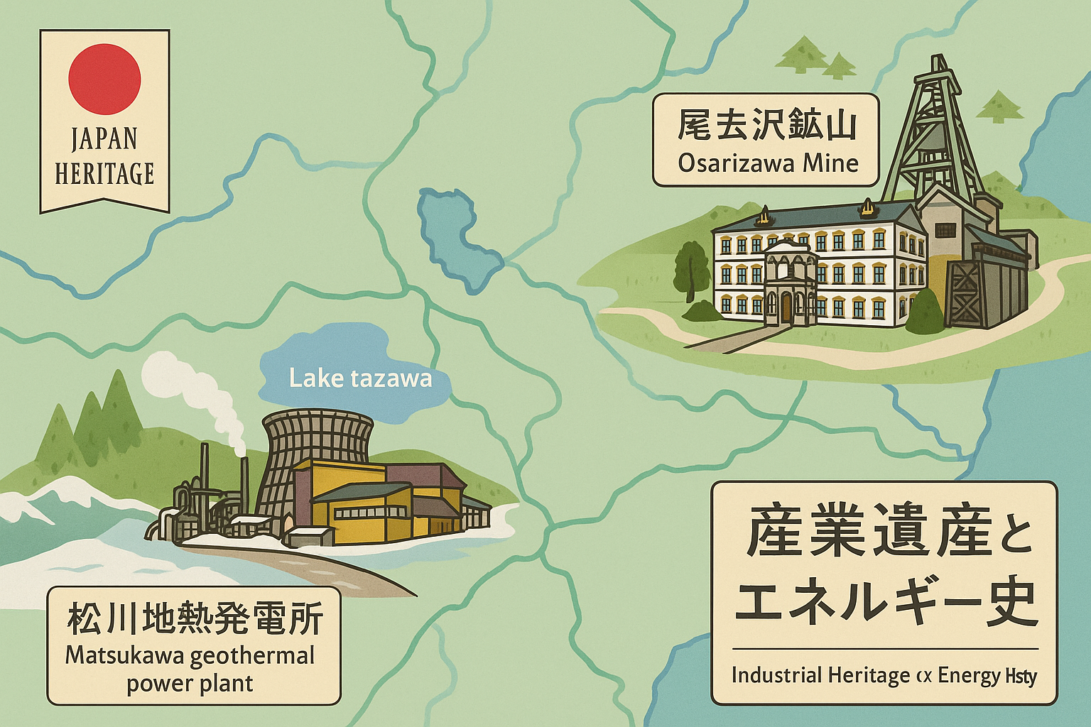産業遺産とエネルギー史マップ